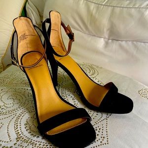 Strappy stiletto Matetial Girl ankle strap heels